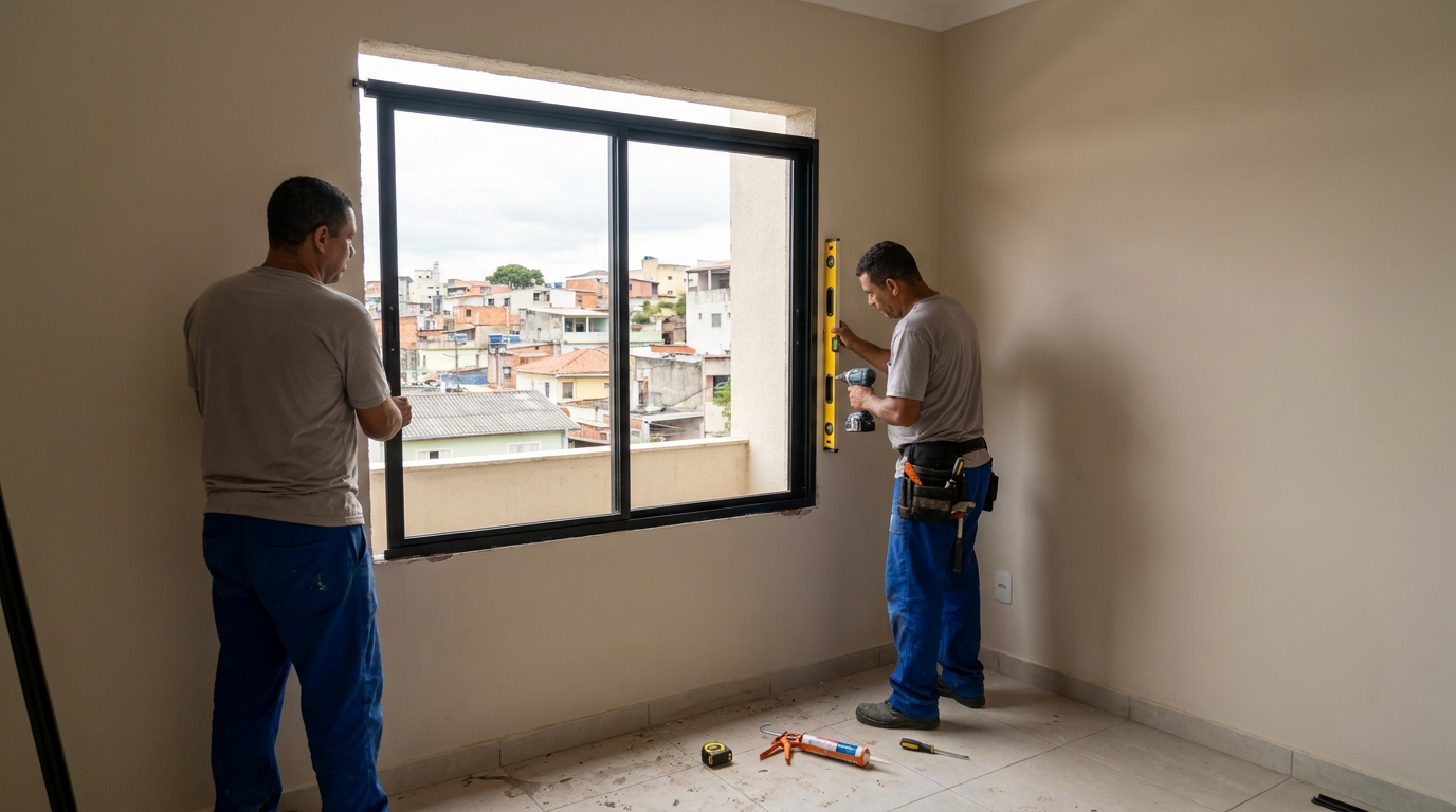Fechamento de Ambientes no Jardim Belizário, Cotia‑SP