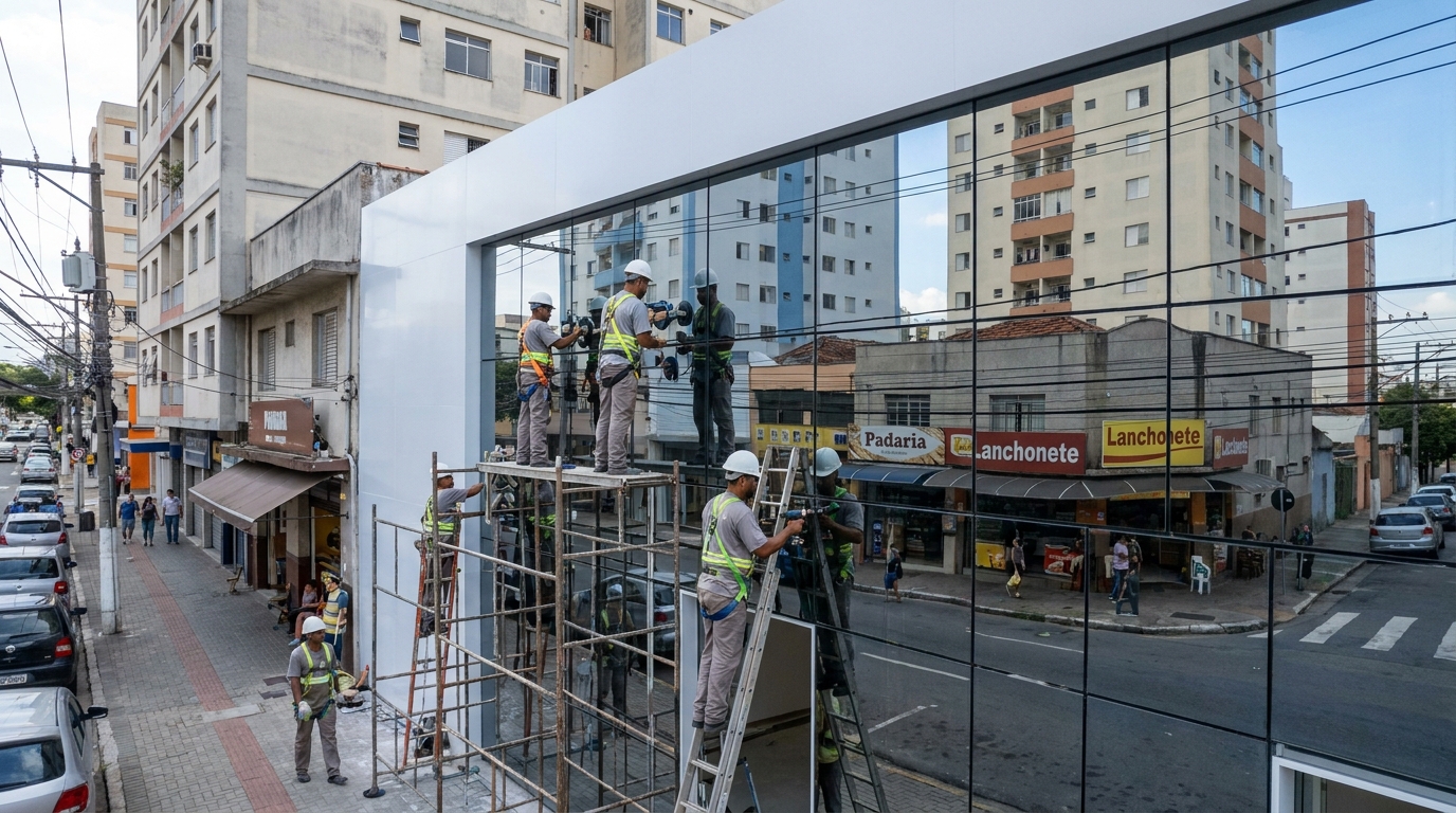 Fechamentos em Vidro no Jardim Nomura, Cotia‑SP