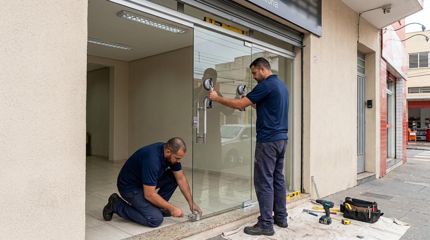 Portas Residenciais e Comerciais no Rio Cotia, Cotia‑SP