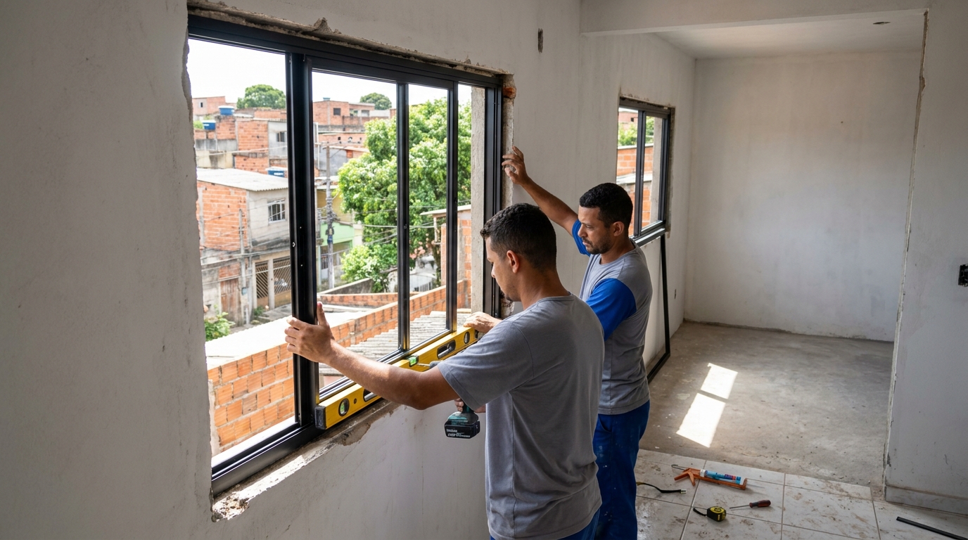 Produção de Portas e Janelas no Jardim Belizário, Cotia‑SP